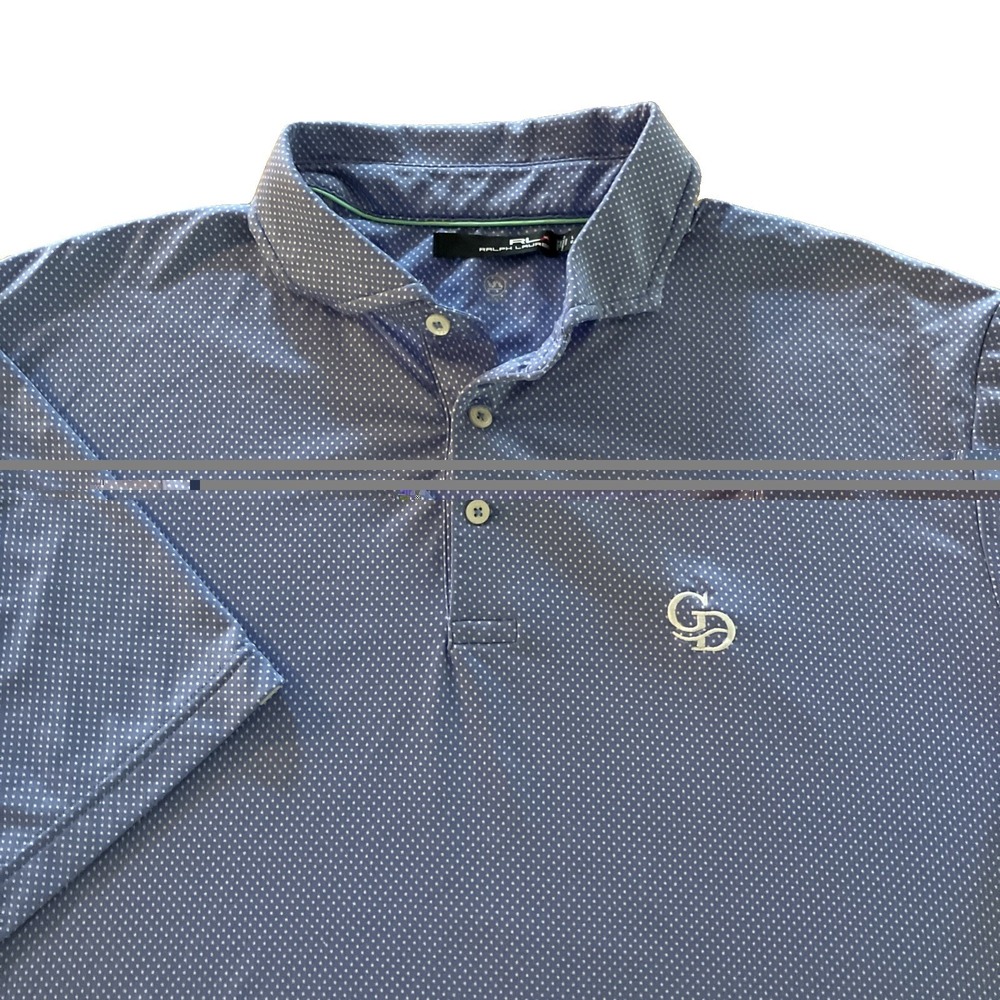 Polo Golf Ralph Lauren RLX Shirt Large Mens Polo Blue Lavender Grande Dunes